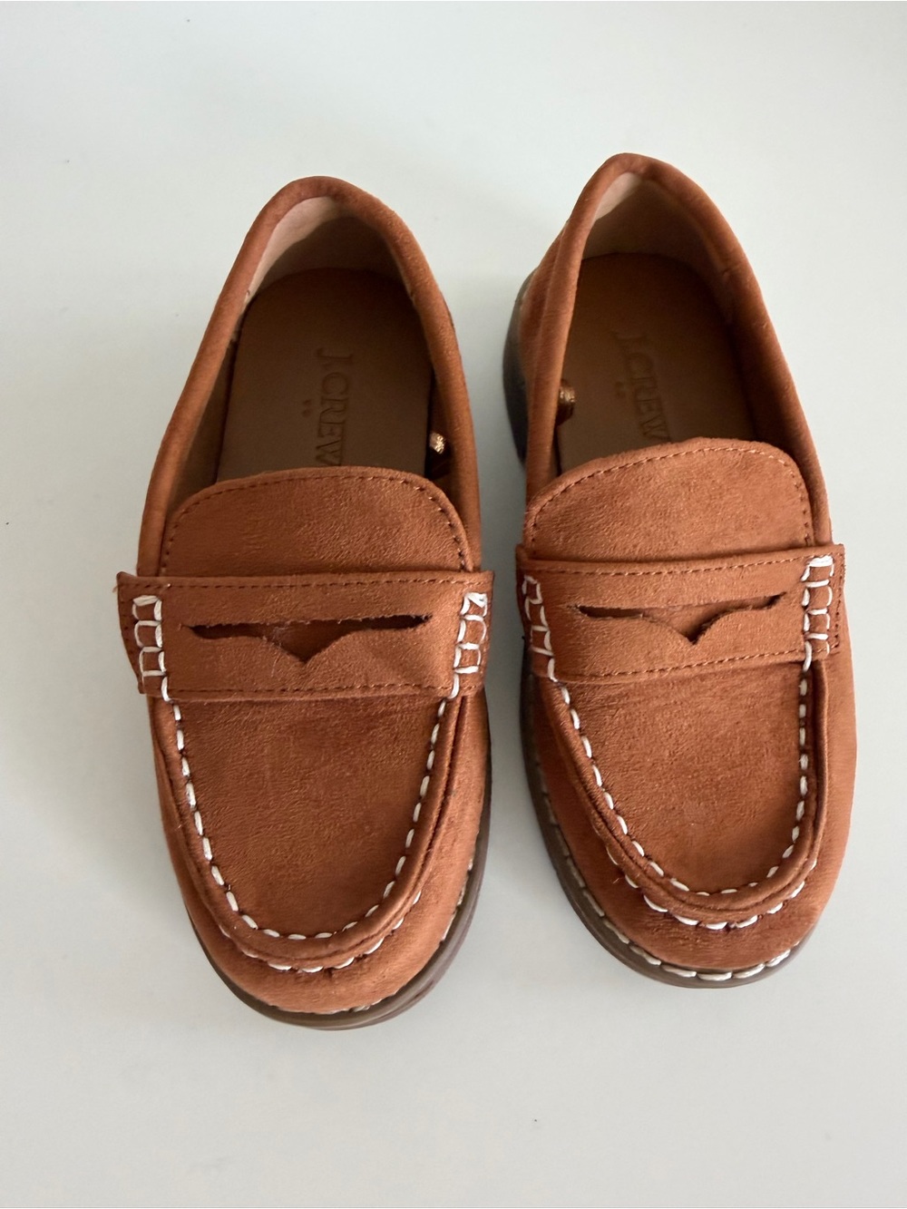 Crewcuts Sueded Loafers Snuff Brown (Tan) Toddler Boys Size 10